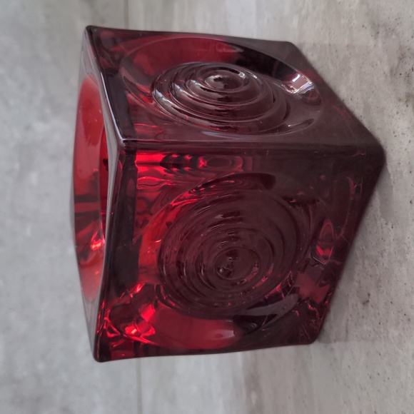 EUC Vintage Gorgeous Viking Glass Co Candle Holder - Picture 1 of 11